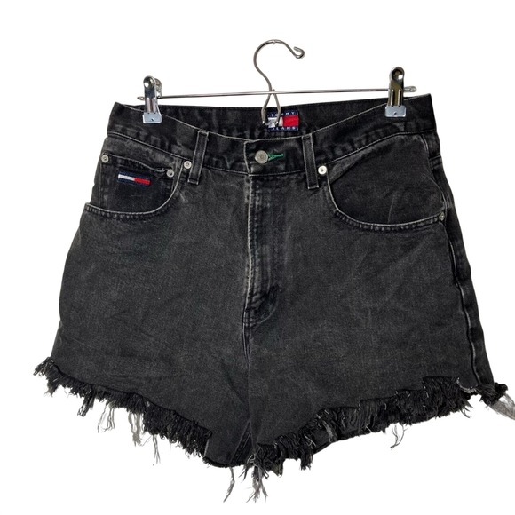 Tommy Hilfiger Pants - Vintage Tommy Hilfiger‎ black denim cut off shorts size 31 vintage y2k short